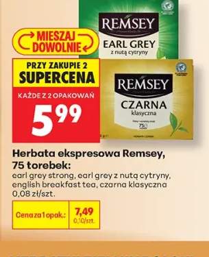Herbata ekspresowa Remsey Earl Grey Strong +3 warianty