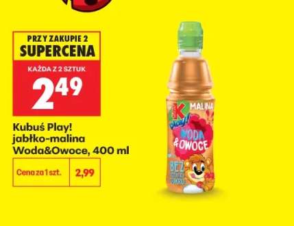 Napój Kubuś Play! Woda & Owoce jabłko-malina