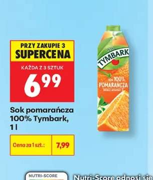 Sok pomarańczowy 100% Tymbark