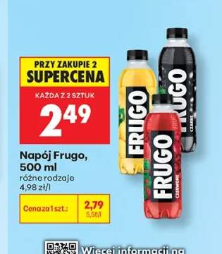Napój Frugo czerwone +2 warianty