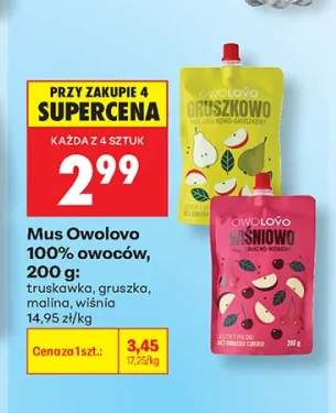 Mus Owolovo gruszka +3 warianty