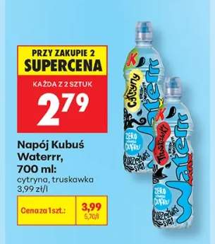 Napój Kubuś Waterrr cytryna +1 wariant