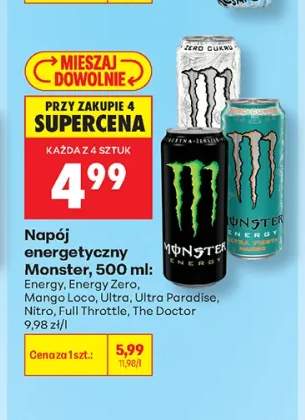 Napój energetyczny Monster Energy +7 wariantów