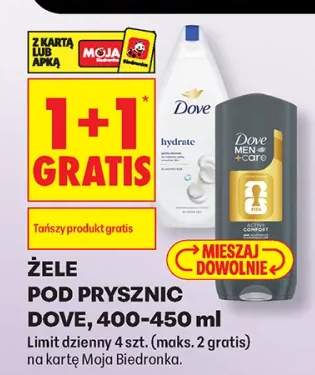 Żel pod prysznic Dove Hydrate +1 wariant