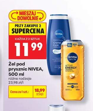 Żel pod prysznic Nivea Creme Care +1 wariant