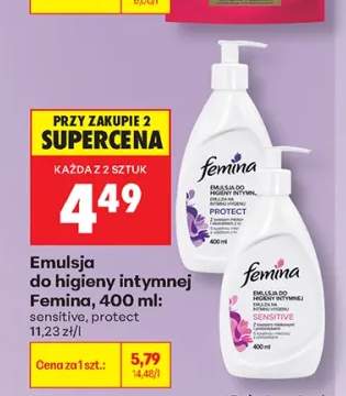 Emulsja do higieny intymnej Femina Protect +1 wariant