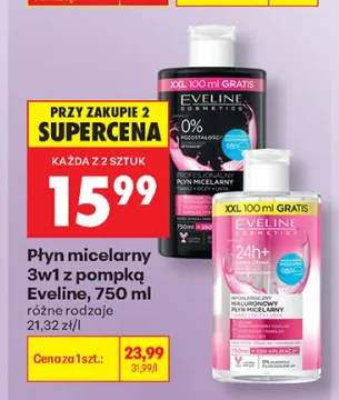 Płyn micelarny 3w1 Eveline 0% Pozostałości +1 wariant