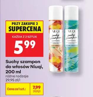 Suchy szampon do włosów Niuqi Original Freshness +1 wariant