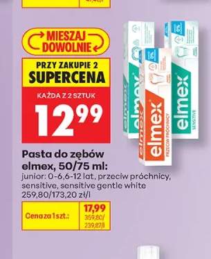 Pasta do zębów Elmex Sensitive +1 wariant