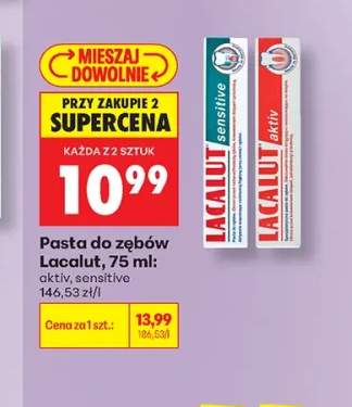 Pasta do zębów Lacalut Aktiv +1 wariant