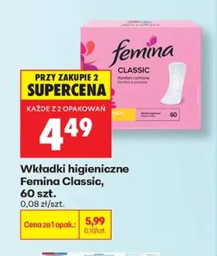 Wkładki higieniczne Femina Classic