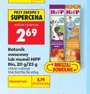 Batonik owocowy HiPP Bio +1 wariant