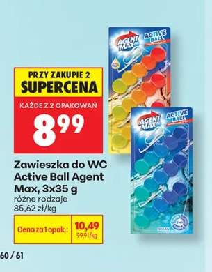 Zawieszka do WC Active Ball Agent Max Ocean +1 wariant