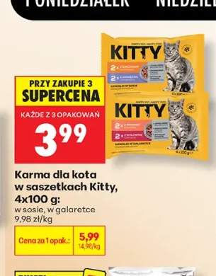 Karma dla kota w saszetkach Kitty w galaretce +1 wariant