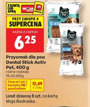 Przysmak dla psa Dental Stick Activ Pet Medium +1 wariant