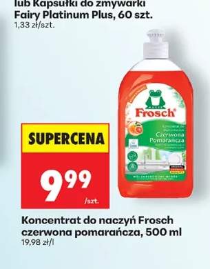 Koncentrat do naczyń Frosch czerwona pomarańcza