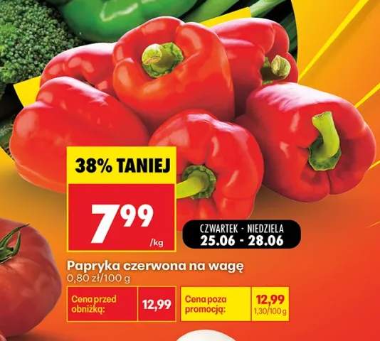 Papryka czerwona na wagę
