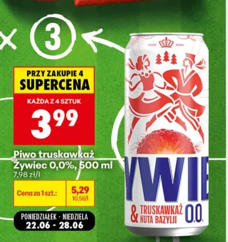 Piwo bezalkoholowe Żywiec Truskawkaż & Nuta Bazylii
