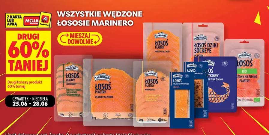 Łosoś wędzony na gorąco z pieprzem Marinero +7 wariantów