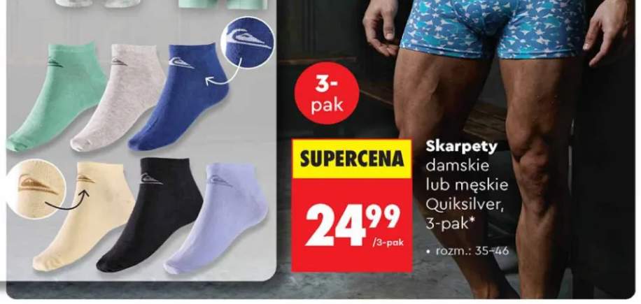 Skarpety męskie Quiksilver 3-pak +1 wariant