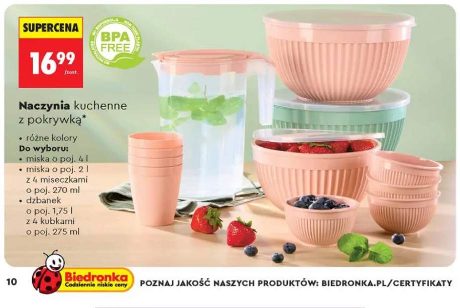 Miska kuchenna z pokrywką Smukee 4 l +2 warianty