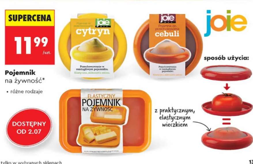 Pojemnik do przechowywania cytryn Joie +2 warianty