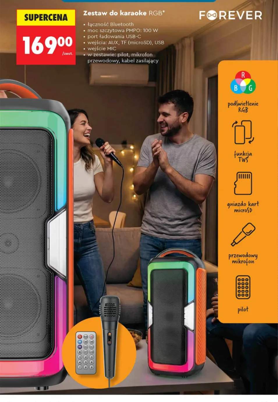 Zestaw do karaoke RGB Forever