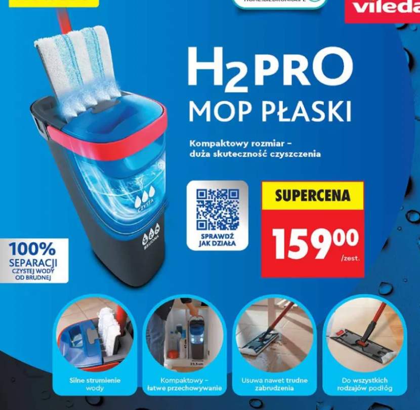 Mop płaski Vileda H2Pro
