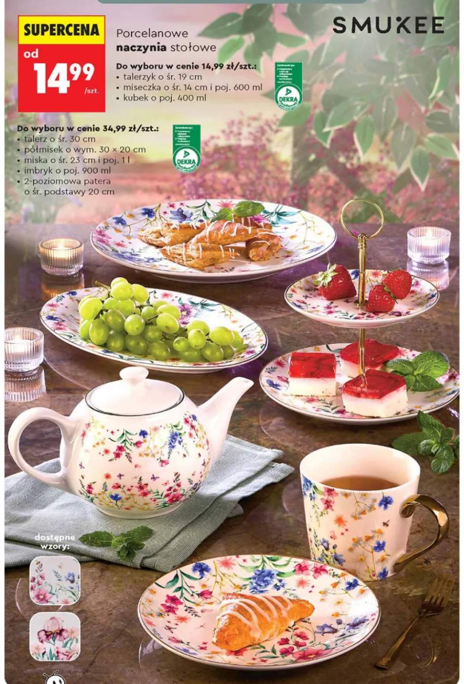 Talerzyk porcelanowy Smukee +7 wariantów