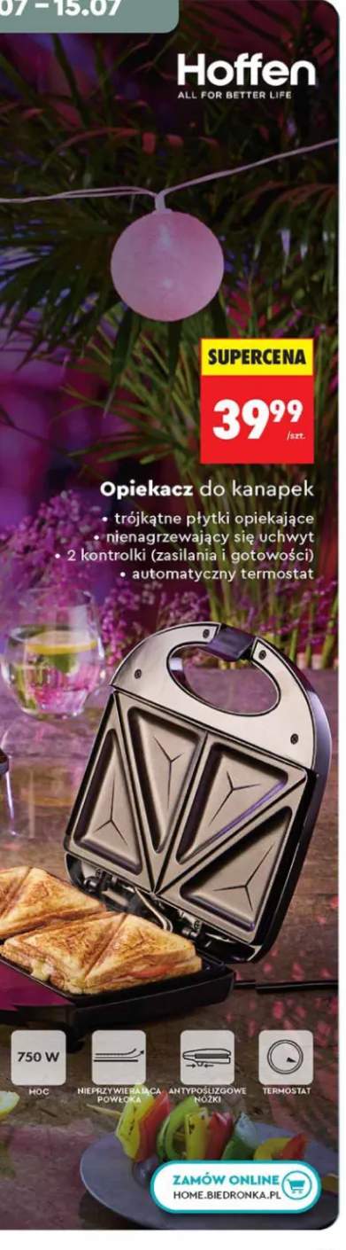 Opiekacz do kanapek Hoffen