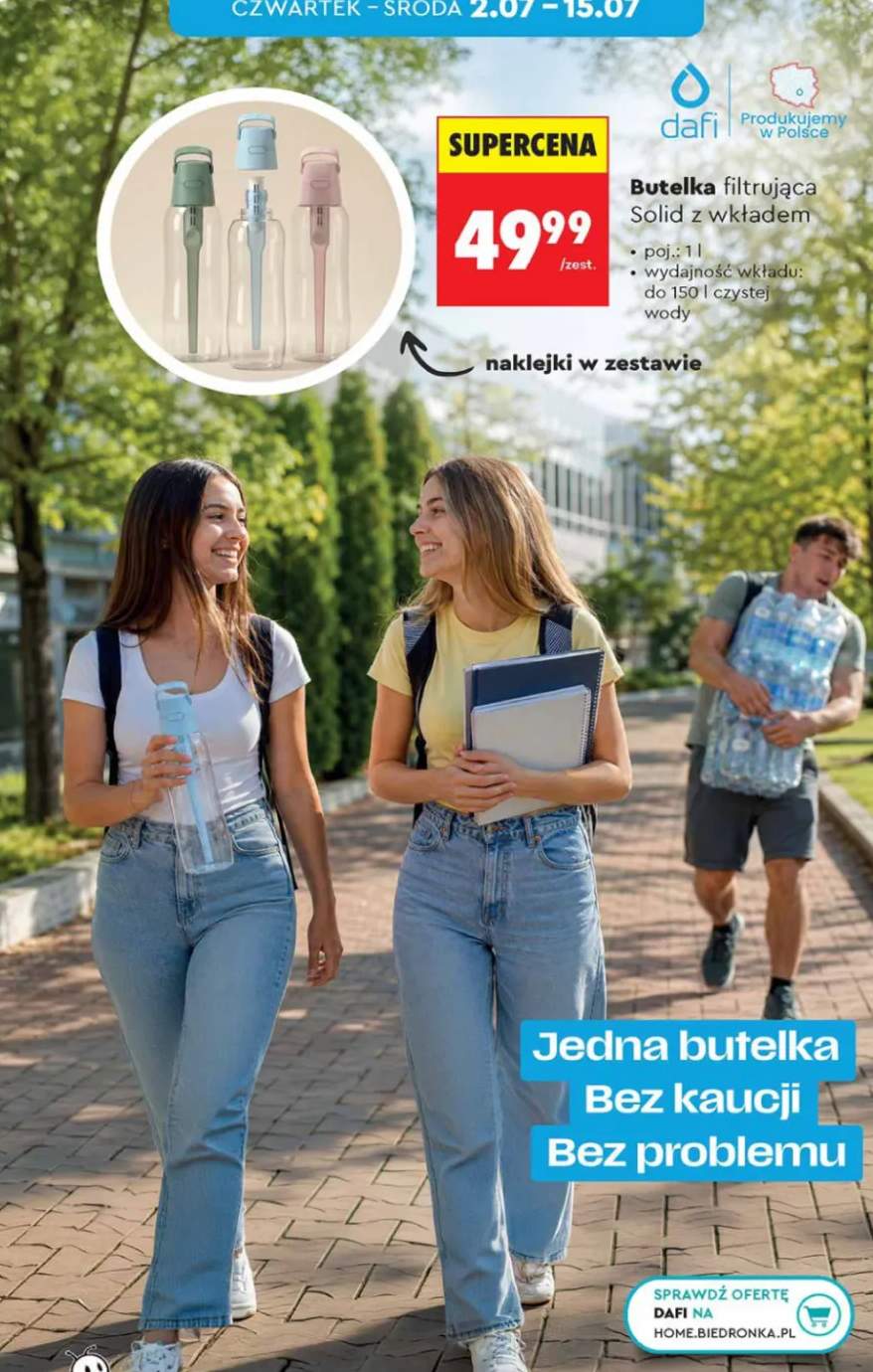 Butelka filtrująca Dafi Solid z wkładem 1 l