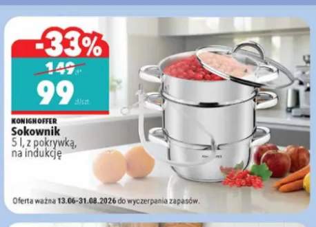 Sokownik Konighoffer 5 l z pokrywką na indukcję