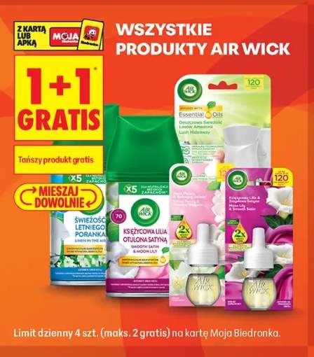 Odświeżacz powietrza Air Wick Essential Oils Deszczowa Świeżość Lasów Amazonii +3 warianty