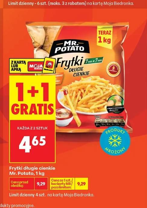 Frytki długie cienkie Mr. Potato
