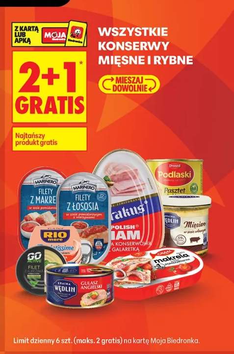 Konserwy mięsne i rybne +9 wariantów