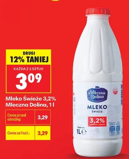 Mleko świeże 3,2% Mleczna Dolina