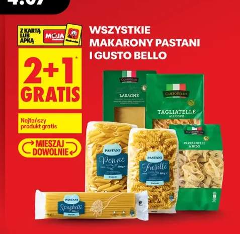 Makarony Pastani i Gusto Bello +6 wariantów