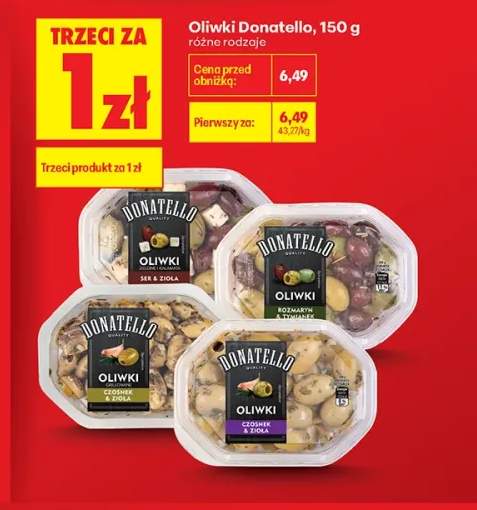 Oliwki zielone i kalamata ser & zioła Donatello +3 warianty