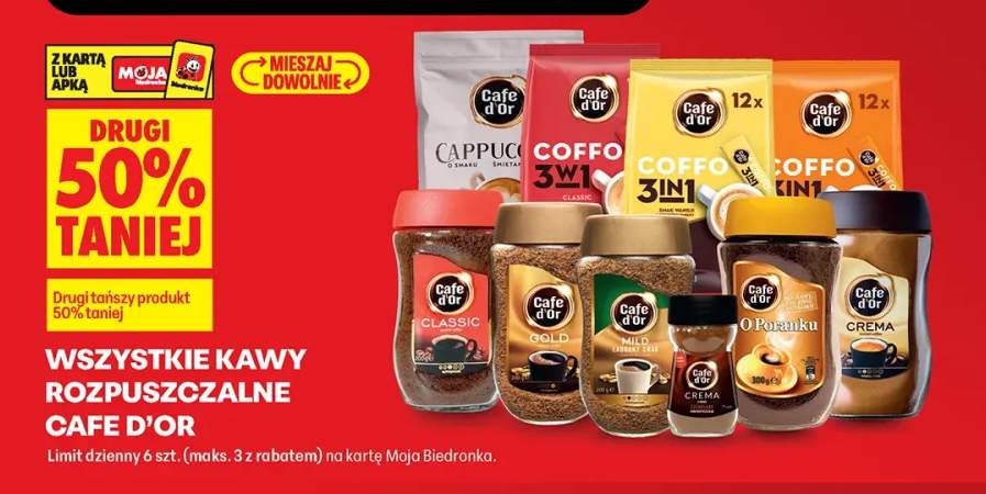 Kawy rozpuszczalne Cafe D'Or +10 wariantów