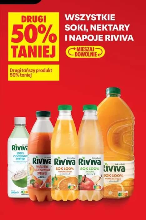 Soki, nektary i napoje Riviva +5 wariantów
