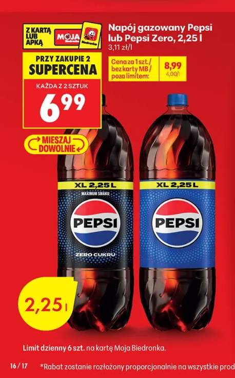 Napój gazowany Pepsi +1 wariant