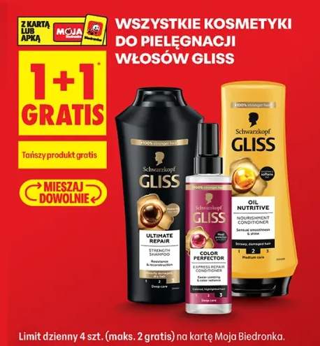 Kosmetyki do pielęgnacji włosów Gliss +3 warianty