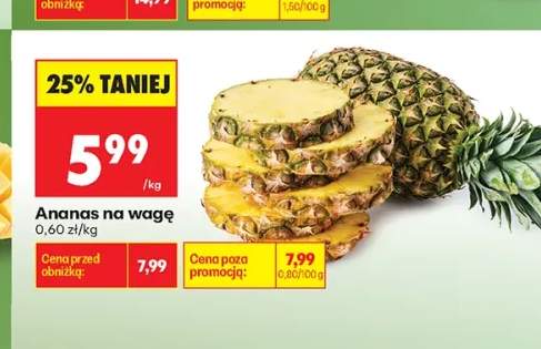 Ananas na wagę