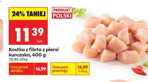 Kostka z fileta z piersi kurczaka