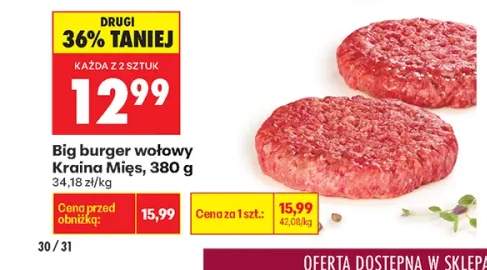 Big burger wołowy Kraina Mięs