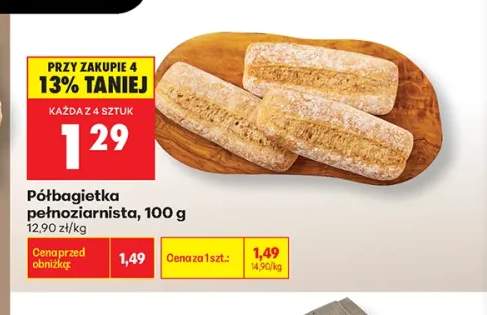 Półbagietka pełnoziarnista