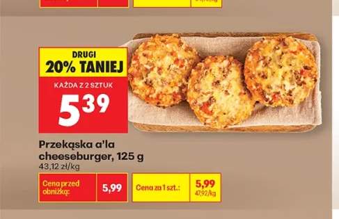 Przekąska a'la cheeseburger
