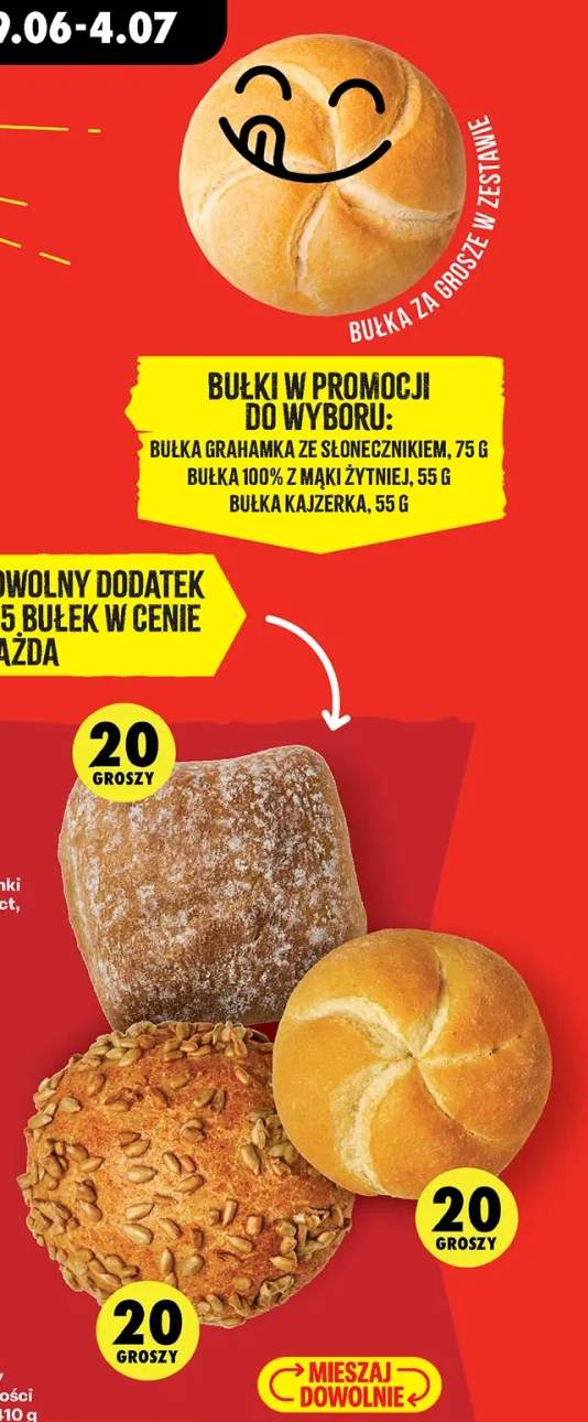 Bułka grahamka ze słonecznikiem +2 warianty