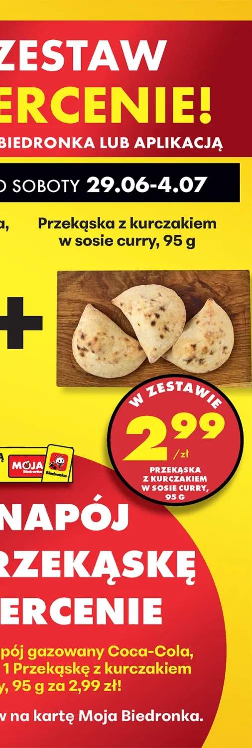 Przekąska z kurczakiem w sosie curry