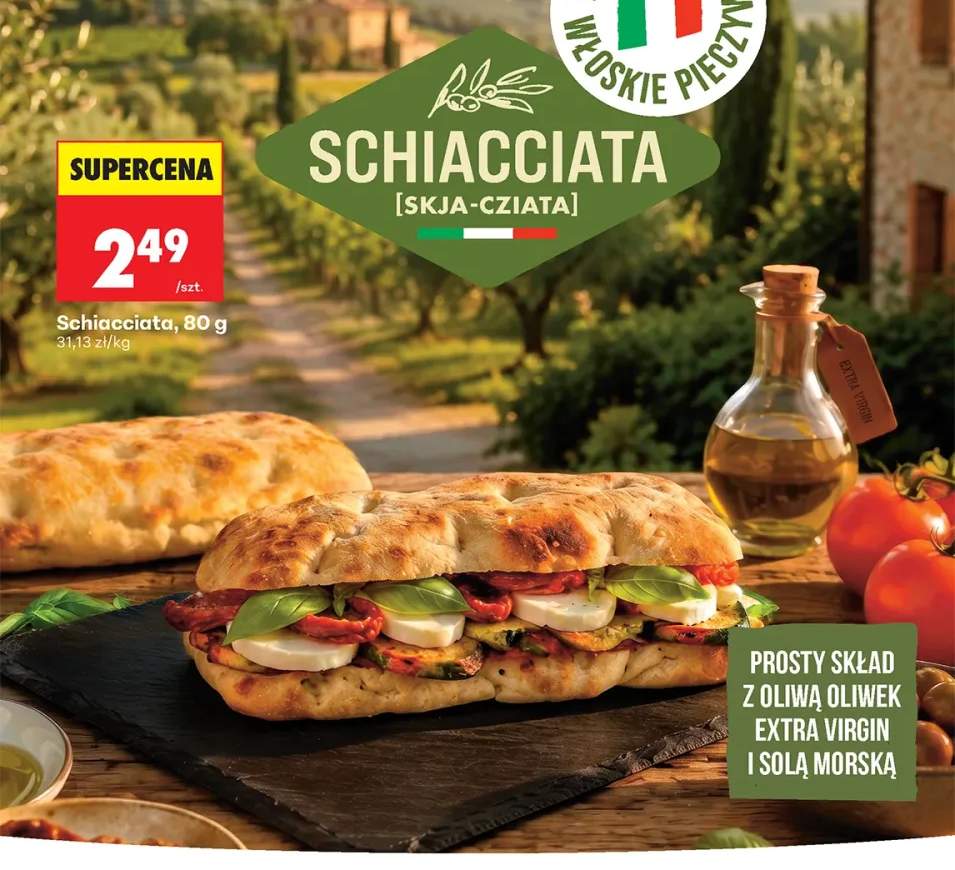 Bułka Schiacciata